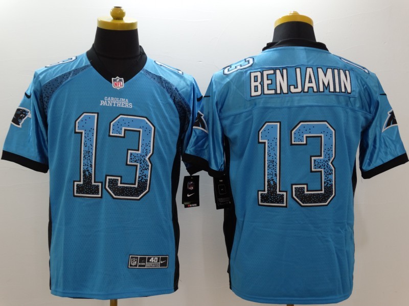 Men's Carolina Panthers Kelvin Benjamin #13 Blue Jersey